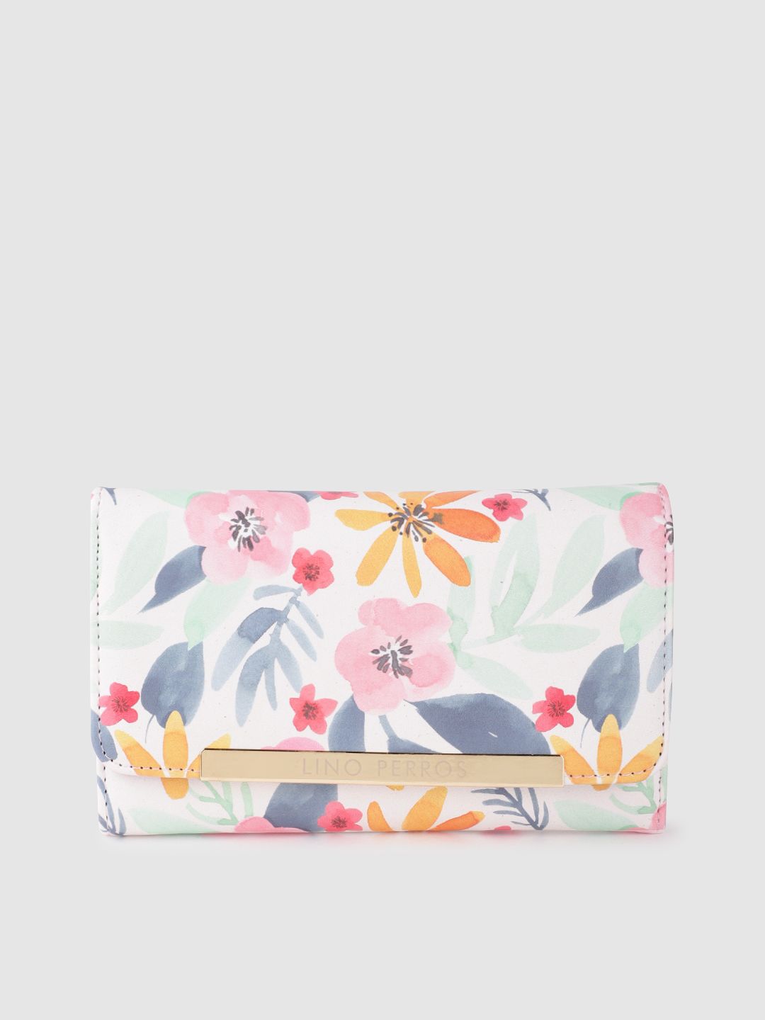 Lino Perros Women Floral Printed Three Fold Wallet