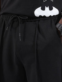 The Indian Garage Co Men Loose Fit Textured Waffle Jogger