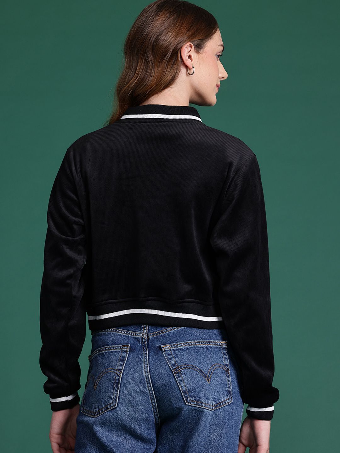 DressBerry Crop Bomber Jacket