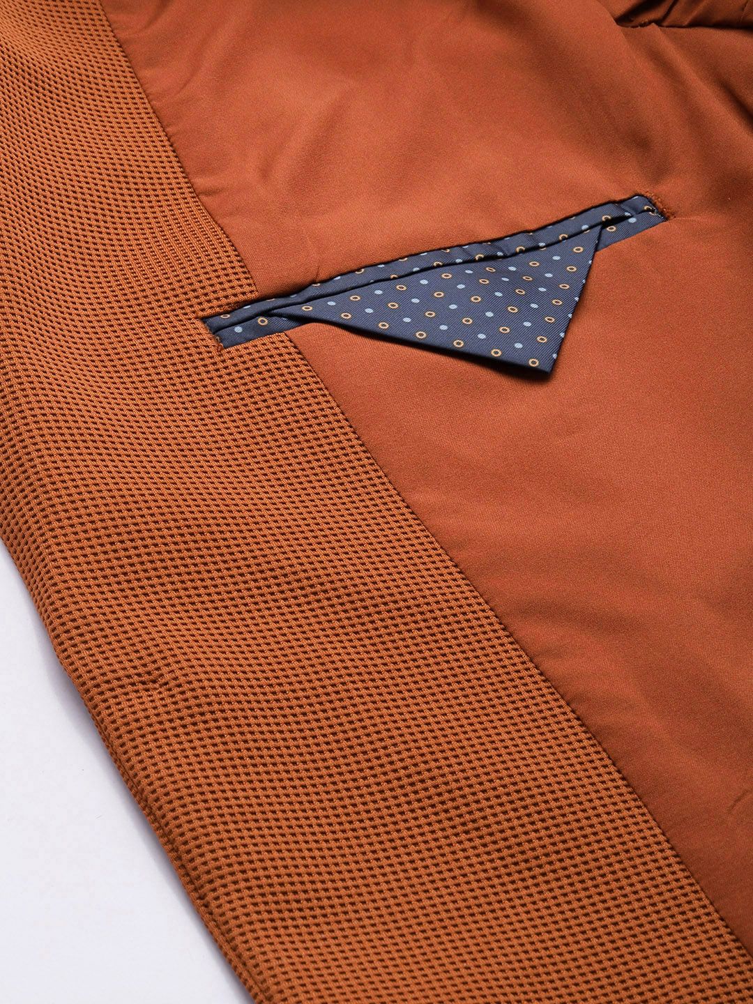 Park Avenue Self Design Textured Super Slim Fit Single Breasted Formal Blazer