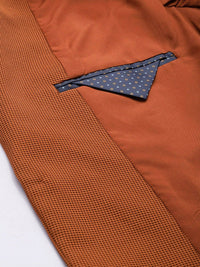Park Avenue Self Design Textured Super Slim Fit Single Breasted Formal Blazer