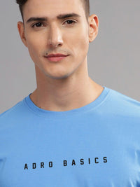 ADRO Men Typography Printed Applique T-shirt
