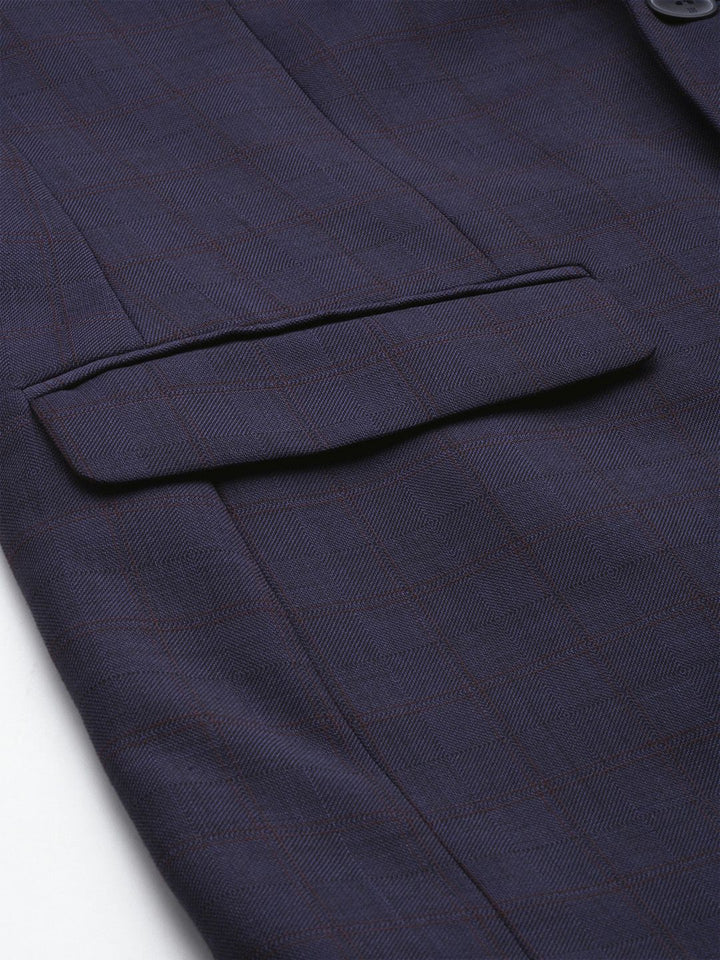 Raymond Contemporary Fit diperiksa Lapel bertenaga Single-Breasted 2 Piece Formal