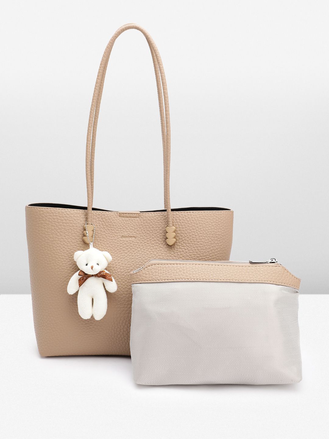 DressBerry Structured Shoulder Bag with Pouch