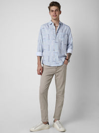 VASTRADO Men Classic Slim Fit Floral Opaque Printed Casual Shirt