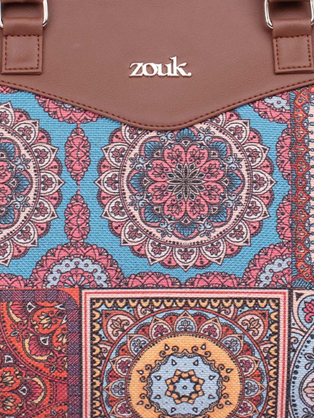 ZOUK Mandala Ethnic Motifs Printed Shopper Handheld Bag
