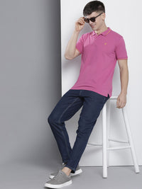 The Indian Garage Co Men Solid Polo Collar T-shirt