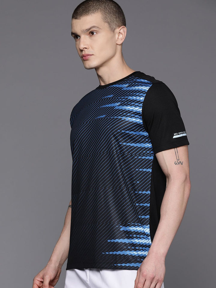 HRX by Hrithik Roshan Men Printed Rapid Dry Racket Sport T-shirt