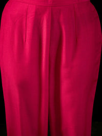 Indo Era V Neck Ethnic Motifs Embroidered Sequinned Kurta with Trouser & Dupatta