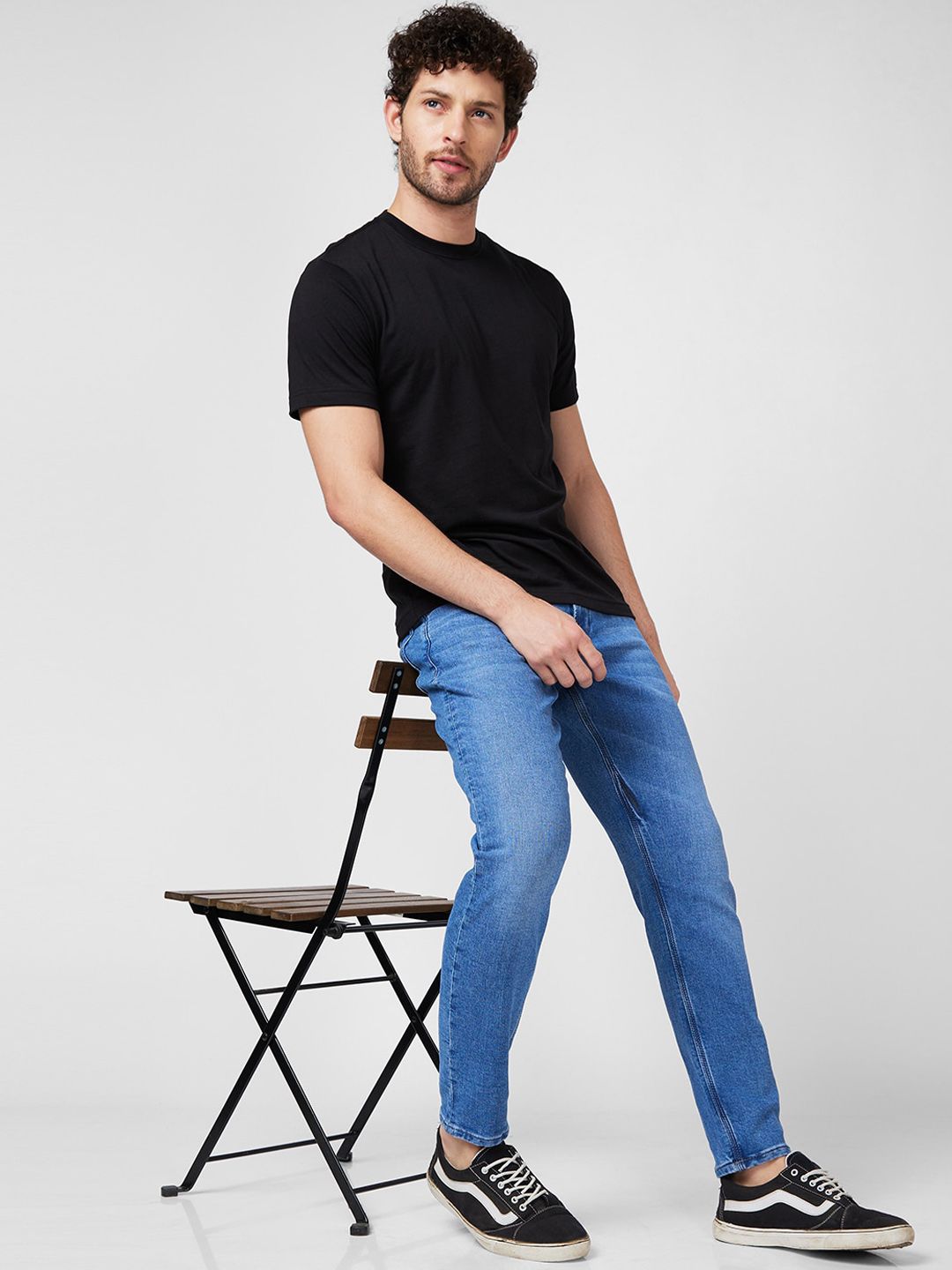 SPYKAR Men Slim Fit Mid-Rise Heavy Fade Cotton Jeans