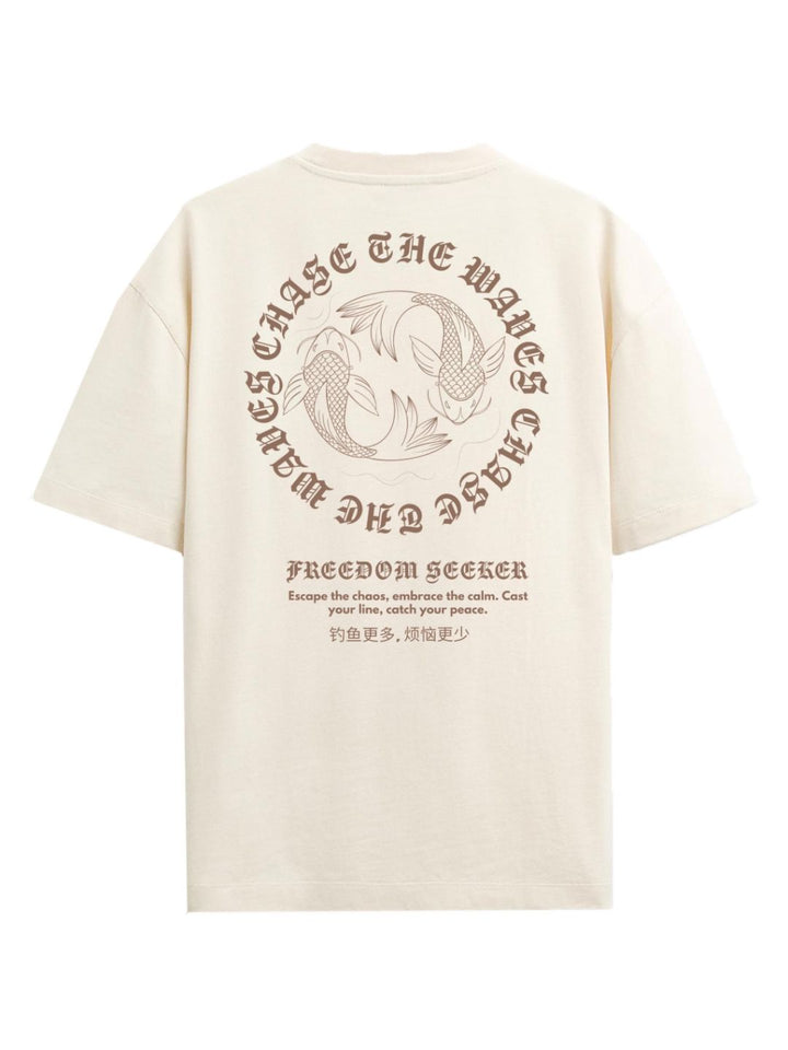 ADRO Men Typography Printed T-shirt