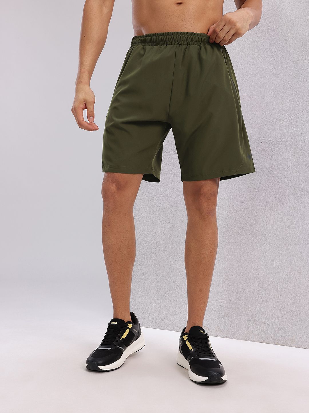 HRX by Hrithik Roshan Men Brand Logo Print Detail Mid-Rise Training Shorts