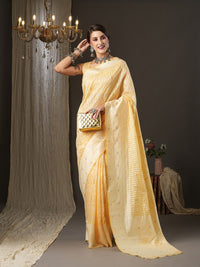 Saree mall Ethnic Motifs Woven Design Zari Festive Sarees