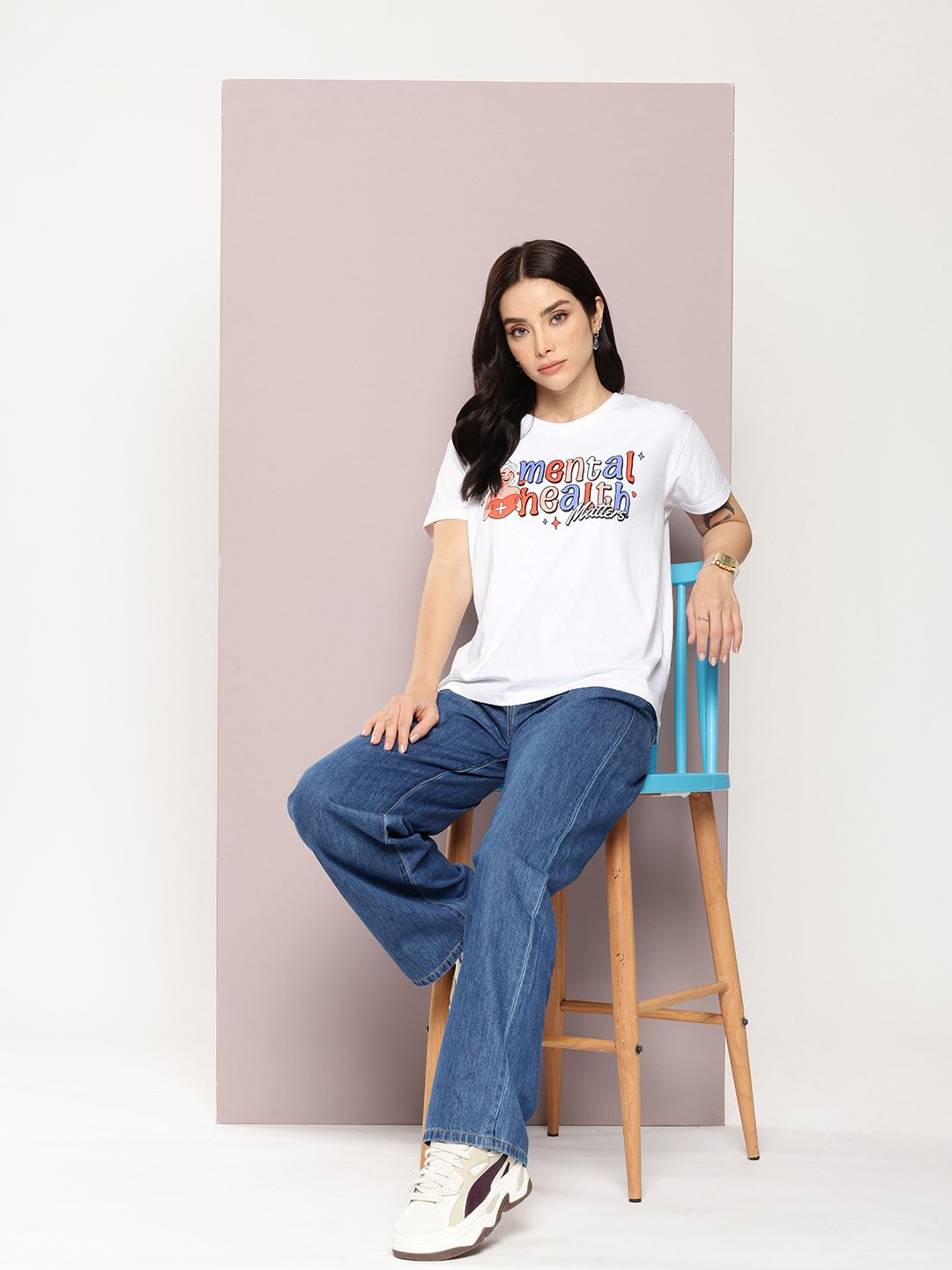 DILLINGER Typography Printed Pure Cotton Boxy T-shirt