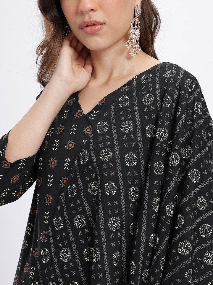Anouk Ethnic Motifs Print Kurta with Trousers & Dupatta