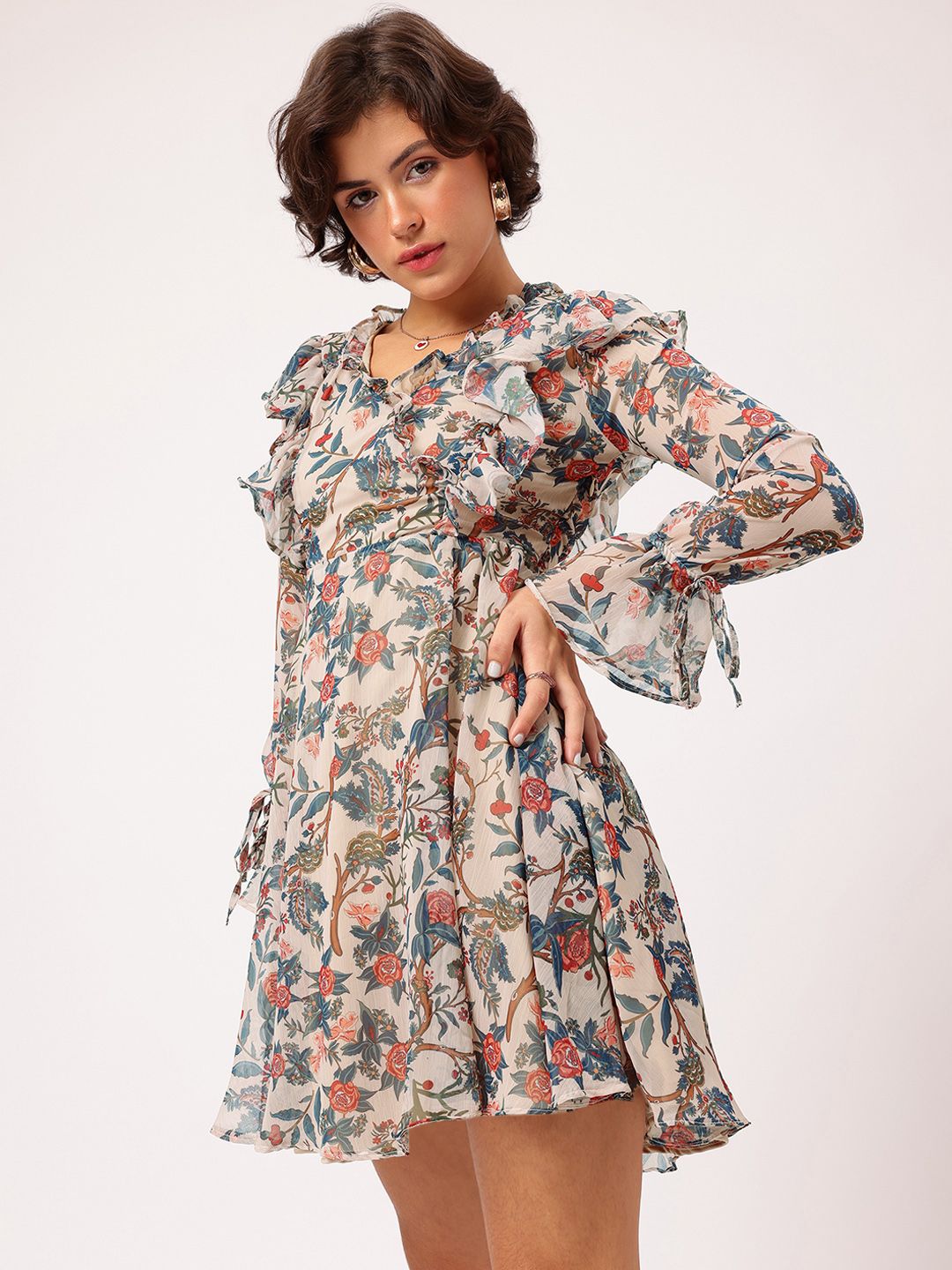 DressBerry Softgirl Floral Euphoria Fit 'N' Flow Dress