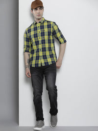 The Indian Garage Co Men Regular Fit Checked Casual Shirt