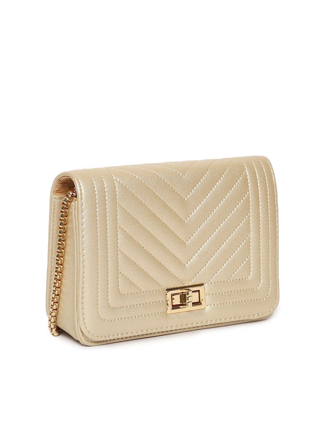 Lino Perros Gold-Toned Quilted Sling Bag
