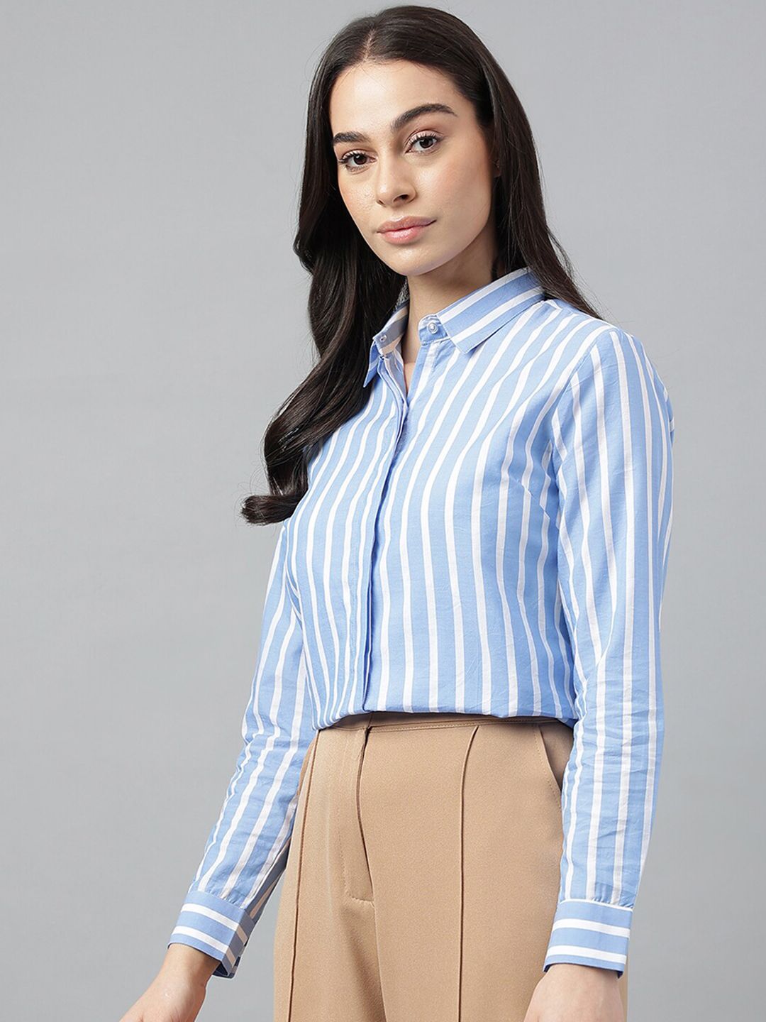 Hancock Santai Candy berjalur baju formal