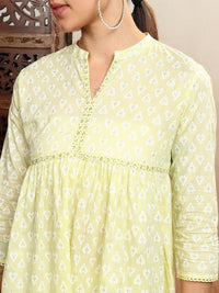 Vishudh Printed Pure Cotton Top With Trousers Co-Ords
