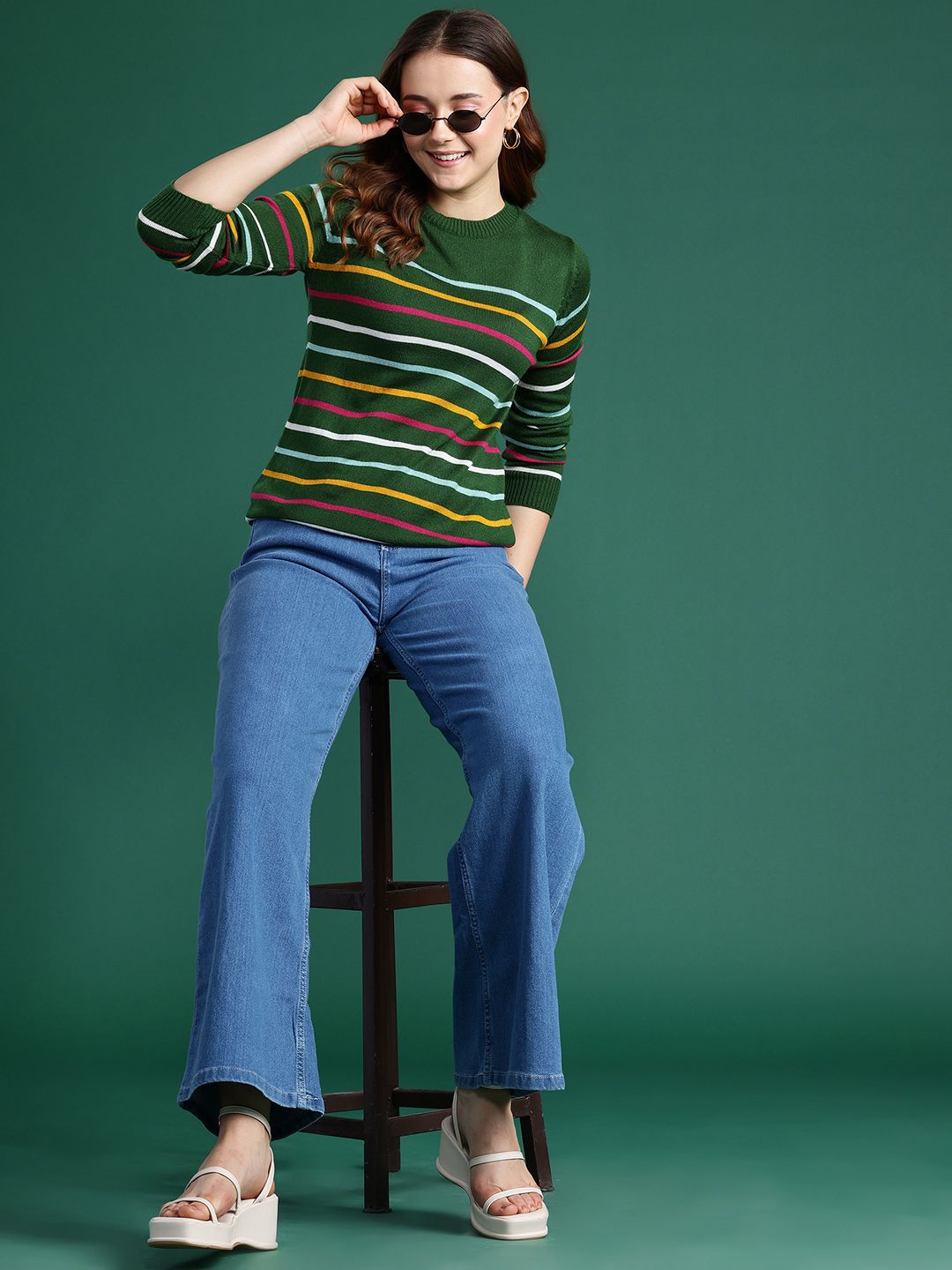 DressBerry Striped Pullover