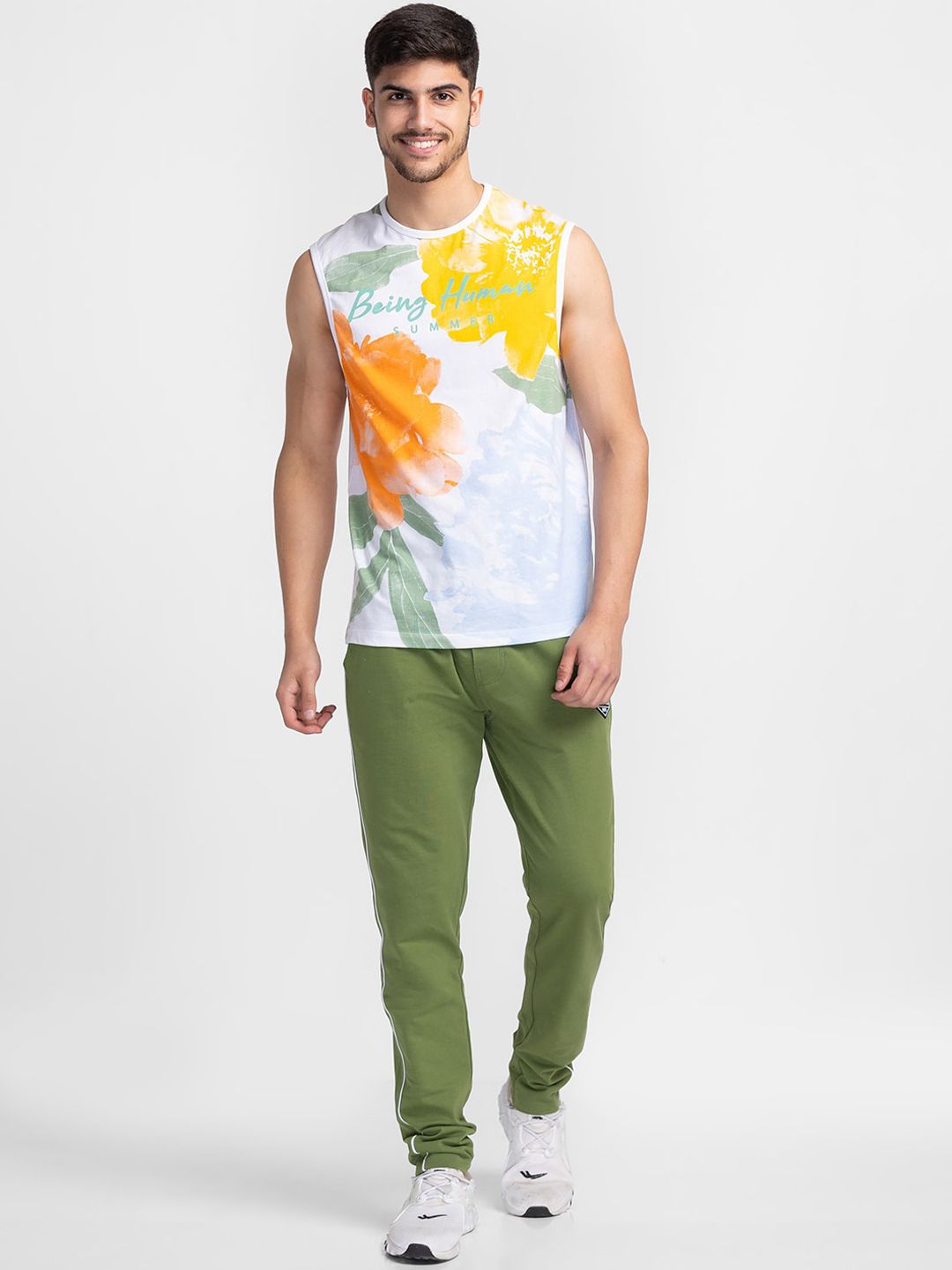 Being Human Men Cotton Regular Fit Track Pants