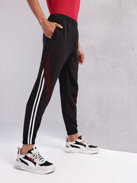 HRX by Hrithik Roshan Men Lifestyle Mid-Rise Joggers With Side Stripes