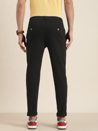 DILLINGER Men Solid Ankle-Length Chinos Trousers