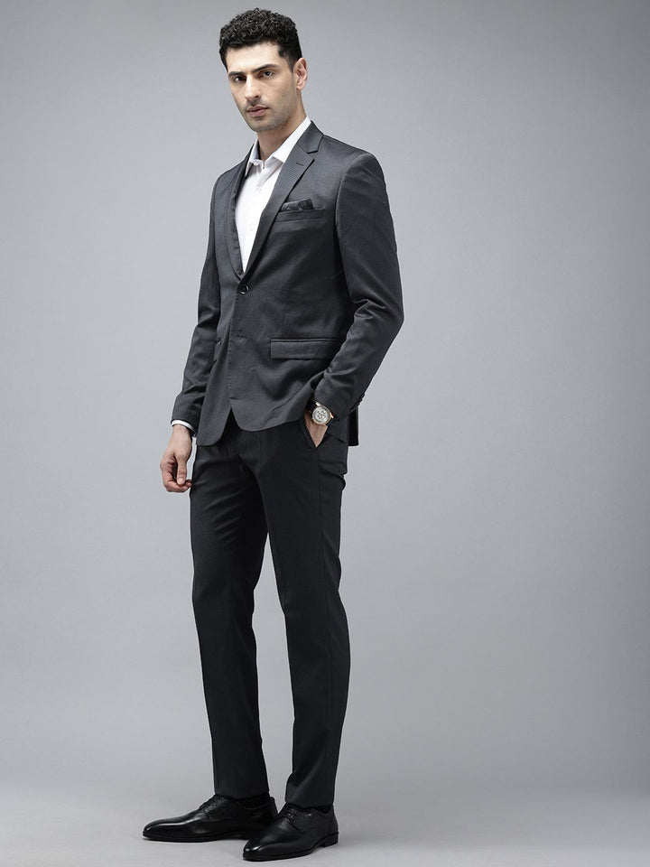 Park Avenue Super Slim Fit Notched Lapel Collar 2 Piece Party Suit