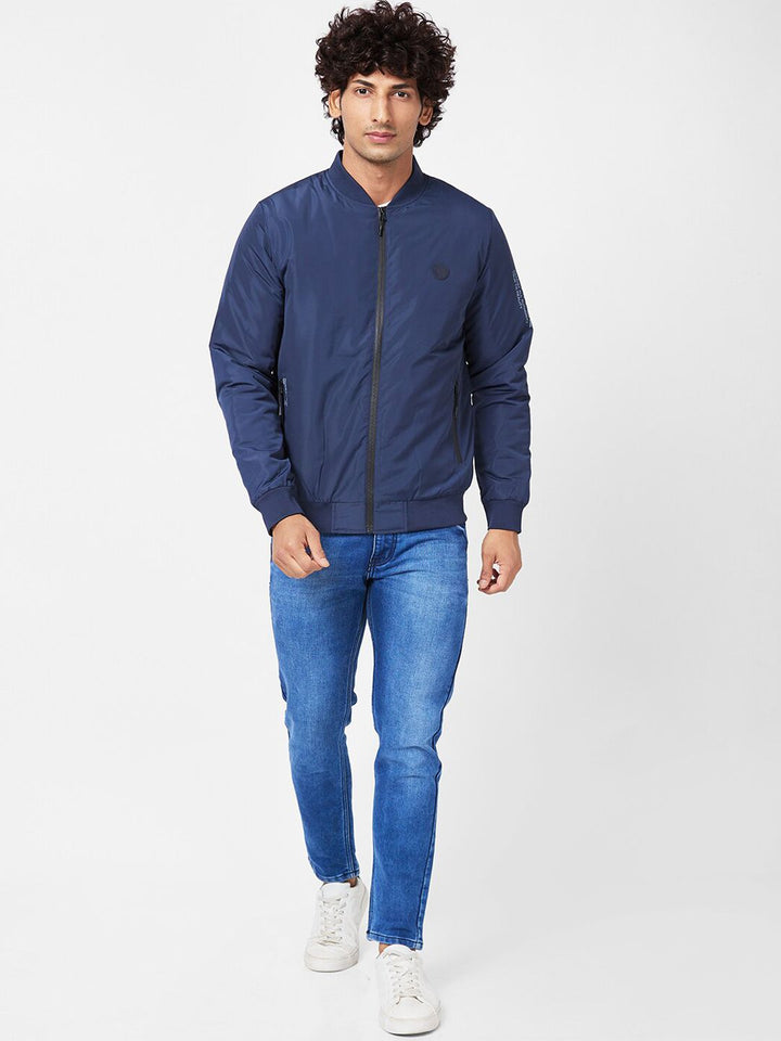 SPYKAR Henley Collar Bomber Jacket
