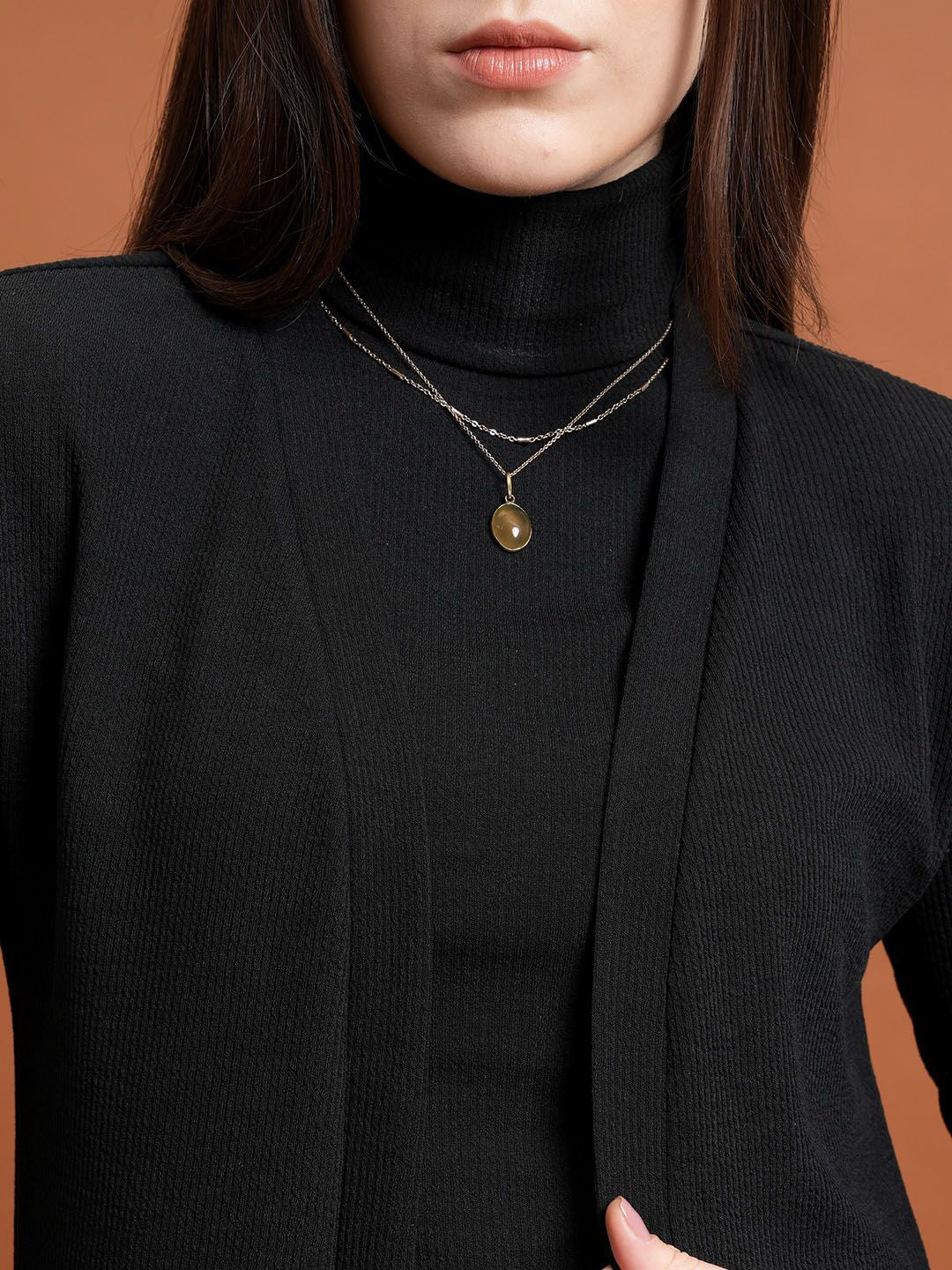 Tokyo Talkies Cardigan With Sweatshirt & Trousers