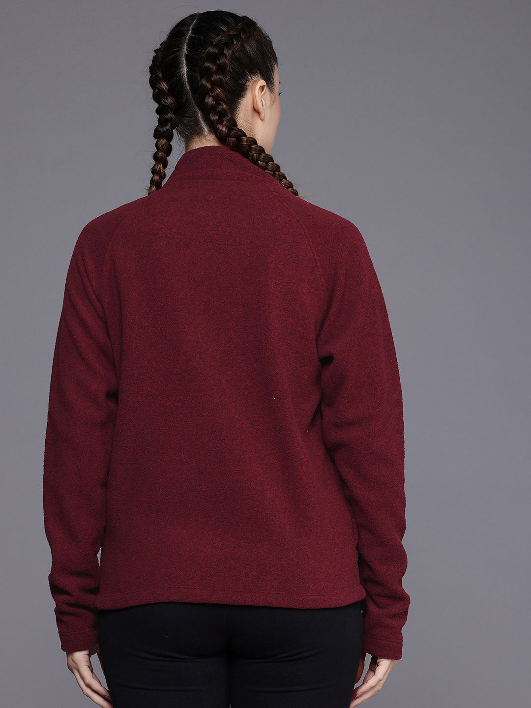 HRX by Hrithik Roshan Open Front Fleece Sweatshirt