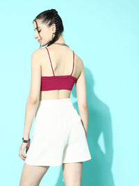 Berrylush Solid Crop Top