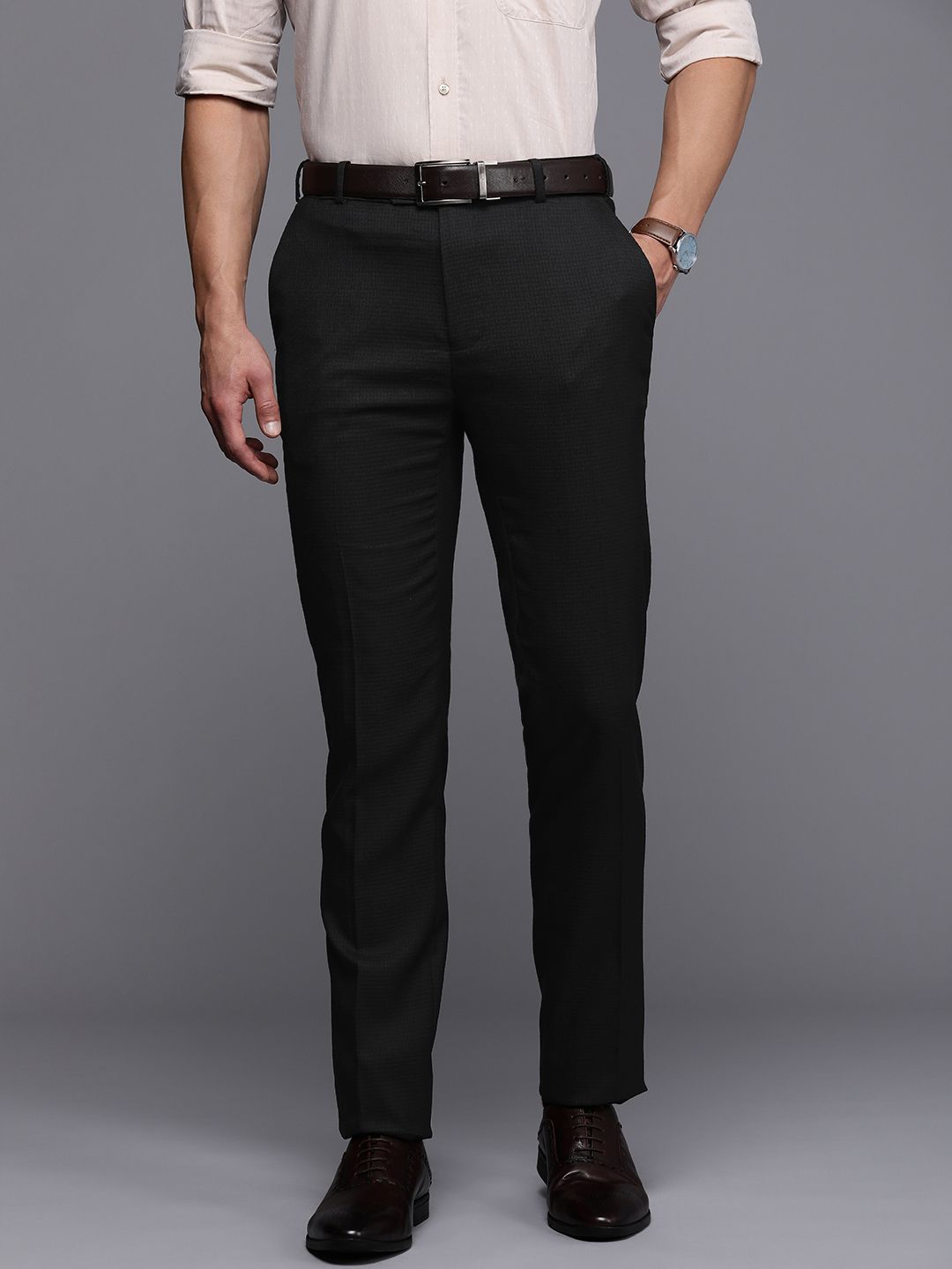 Raymond Men Slim Fit Formal Trousers