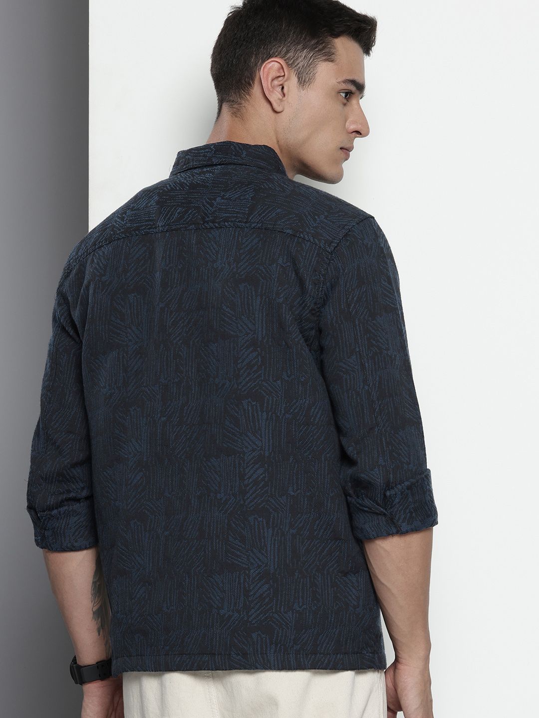 The Indian Garage Co Textured Casual Shirt