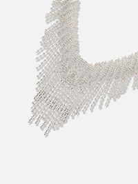 SOHI Silver-Plated Stone-Studded Jewellery Set