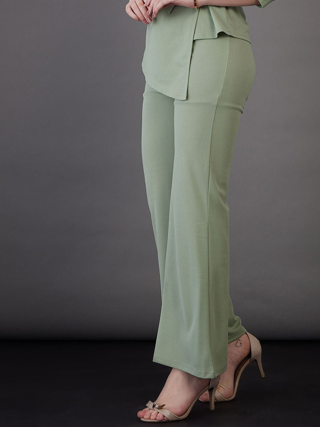 SASSAFRAS worklyf Women High-Rise Bootcut Trousers