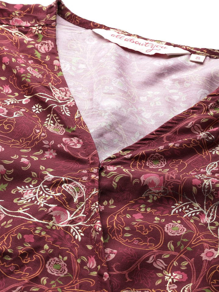 all about you Floral Printed Ready to Wear Lehenga Choli