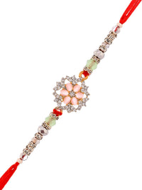 Voylla Men Bejeweled Red Benang Rakhi