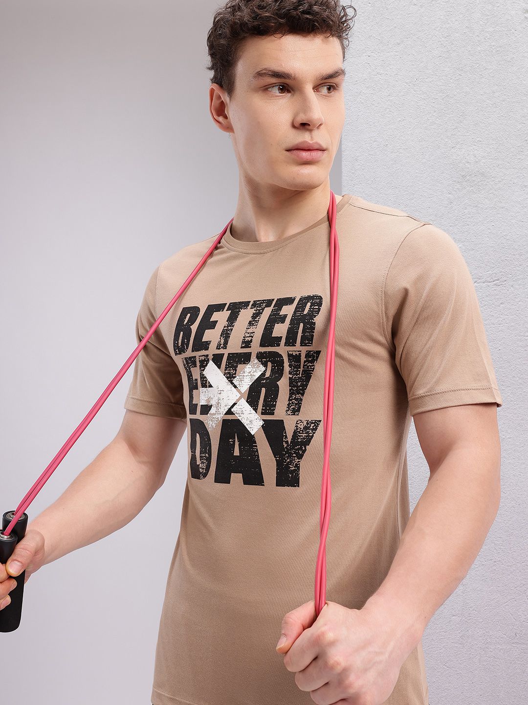 HRX by Hrithik Roshan Typography Printed Training T-shirt