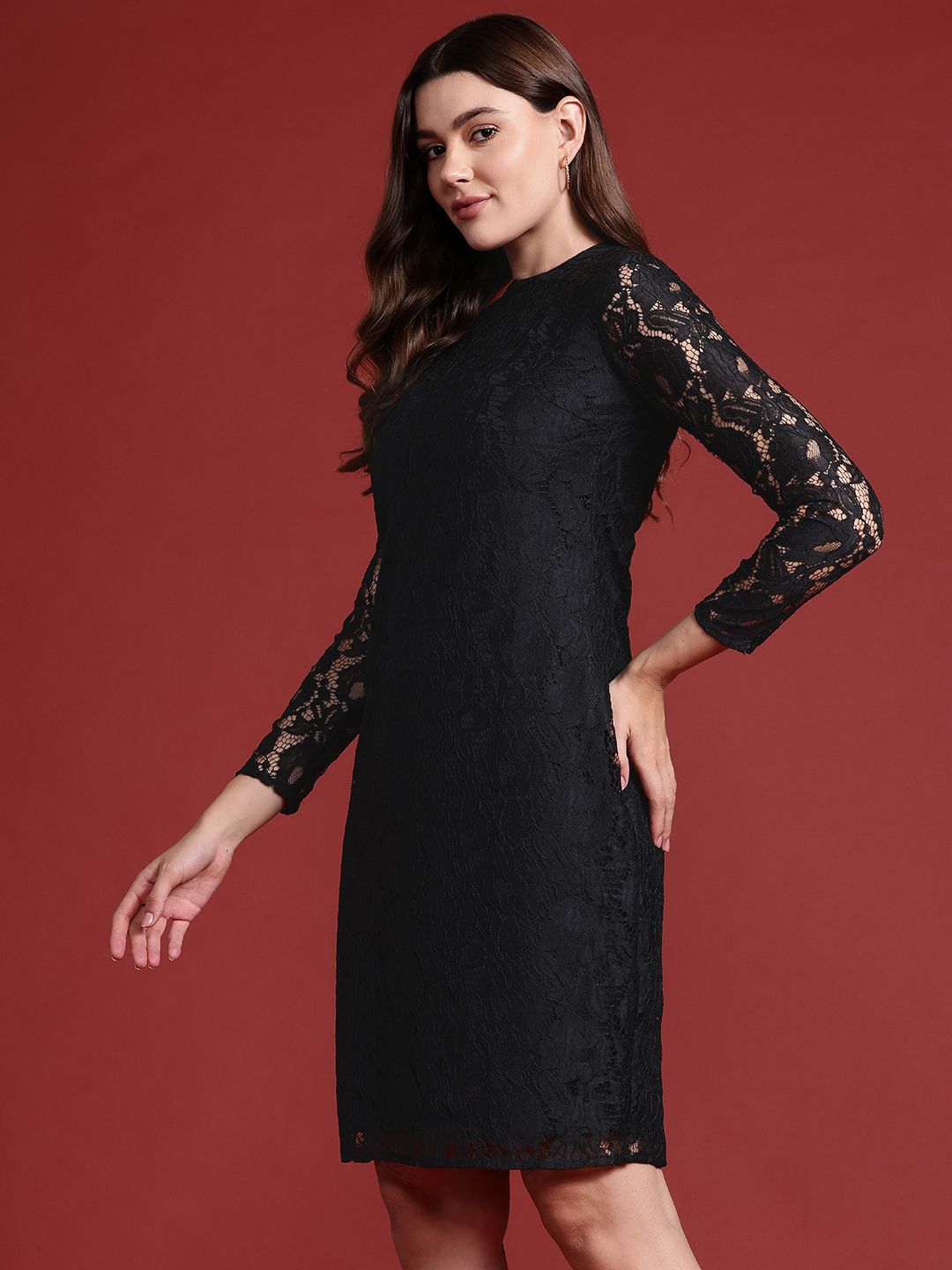 all about you Floral Lace Sheath Dress