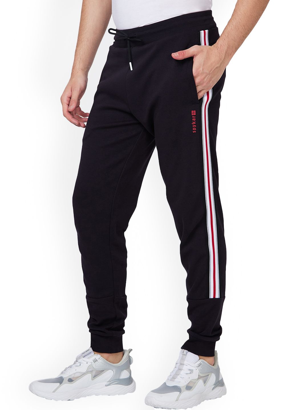 SPYKAR Men Mid-Rise Slim-Fit Joggers