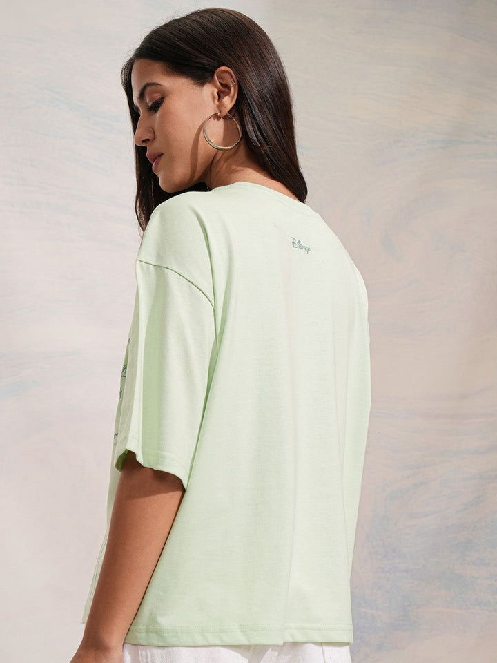 Tokyo Talkies Tinkerbell Women Graphic Printed Overized Tshirt