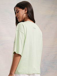 Tokyo Talkies Tinkerbell Women Graphic Printed Overized Tshirt