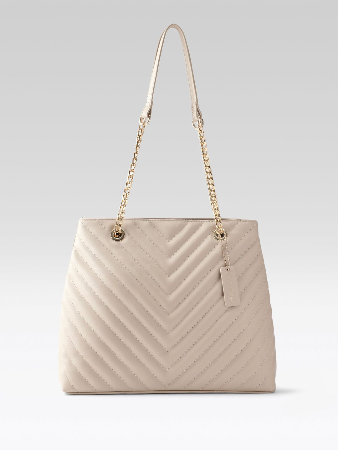 DressBerry Structured Quilted Shoulder Bag