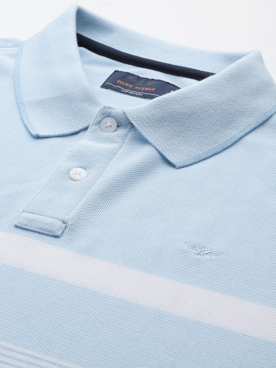 Park Avenue Striped Polo Collar T-shirt