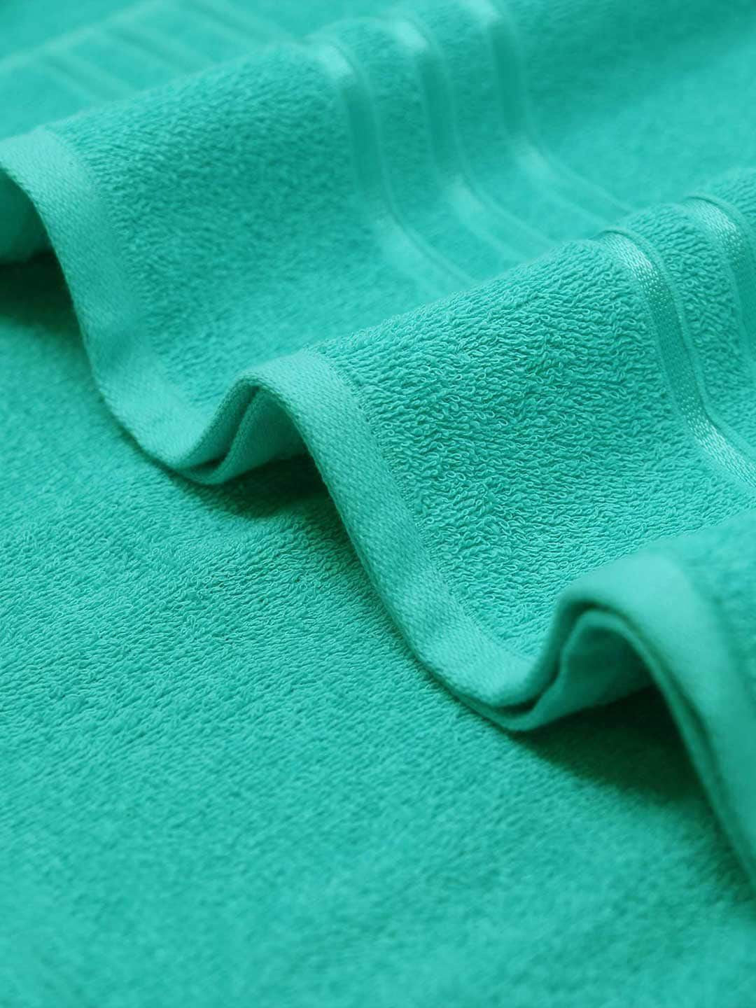MYTRIDENT Green 400GSM Pure-Cotton Bath Towel