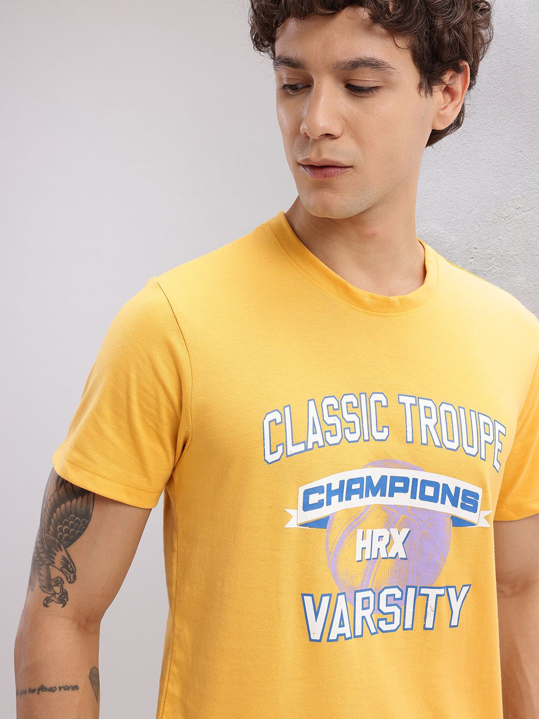 HRX by Hrithik Roshan Varsity Print Lifestyle T-shirt