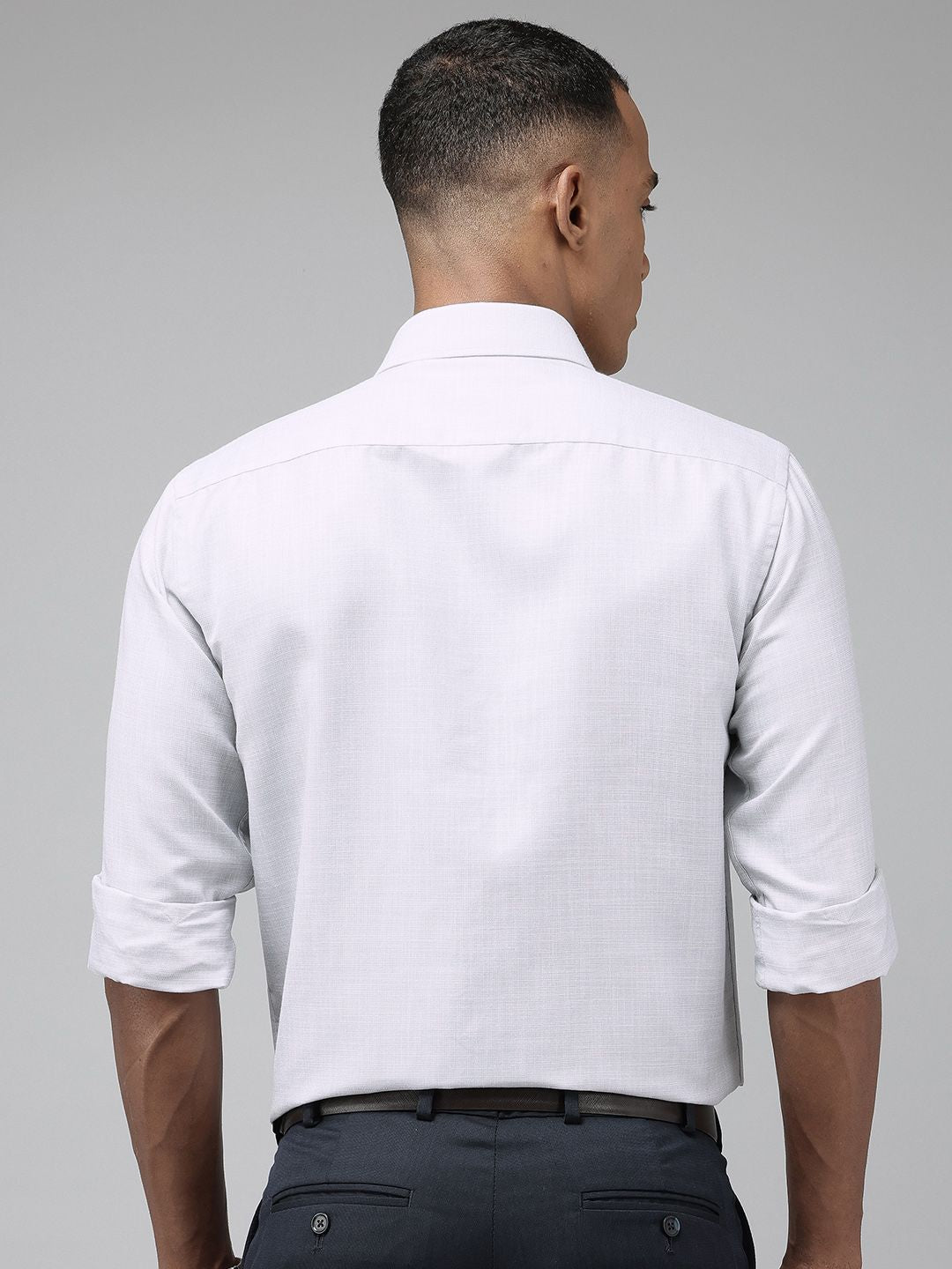 Park Avenue Slim Fit Self Design Opaque Formal Shirt