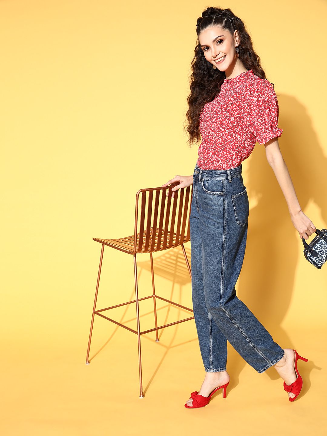 Berrylush Red Floral Vacay Attire